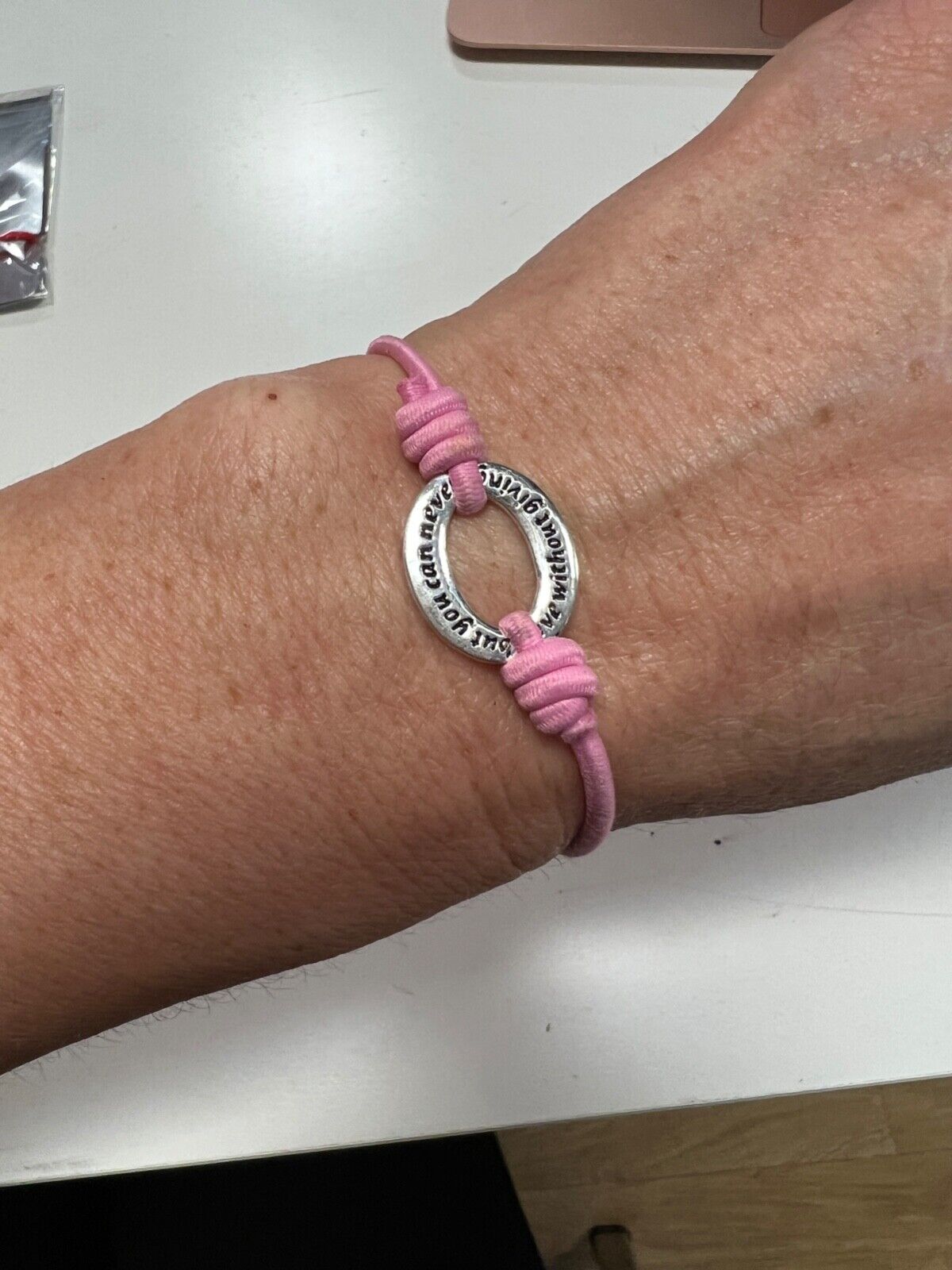 THE OLIVIA COLLECTION BRACELET LOVE IS .BOOTLACE RED PINK BLACK PARTY BAGS