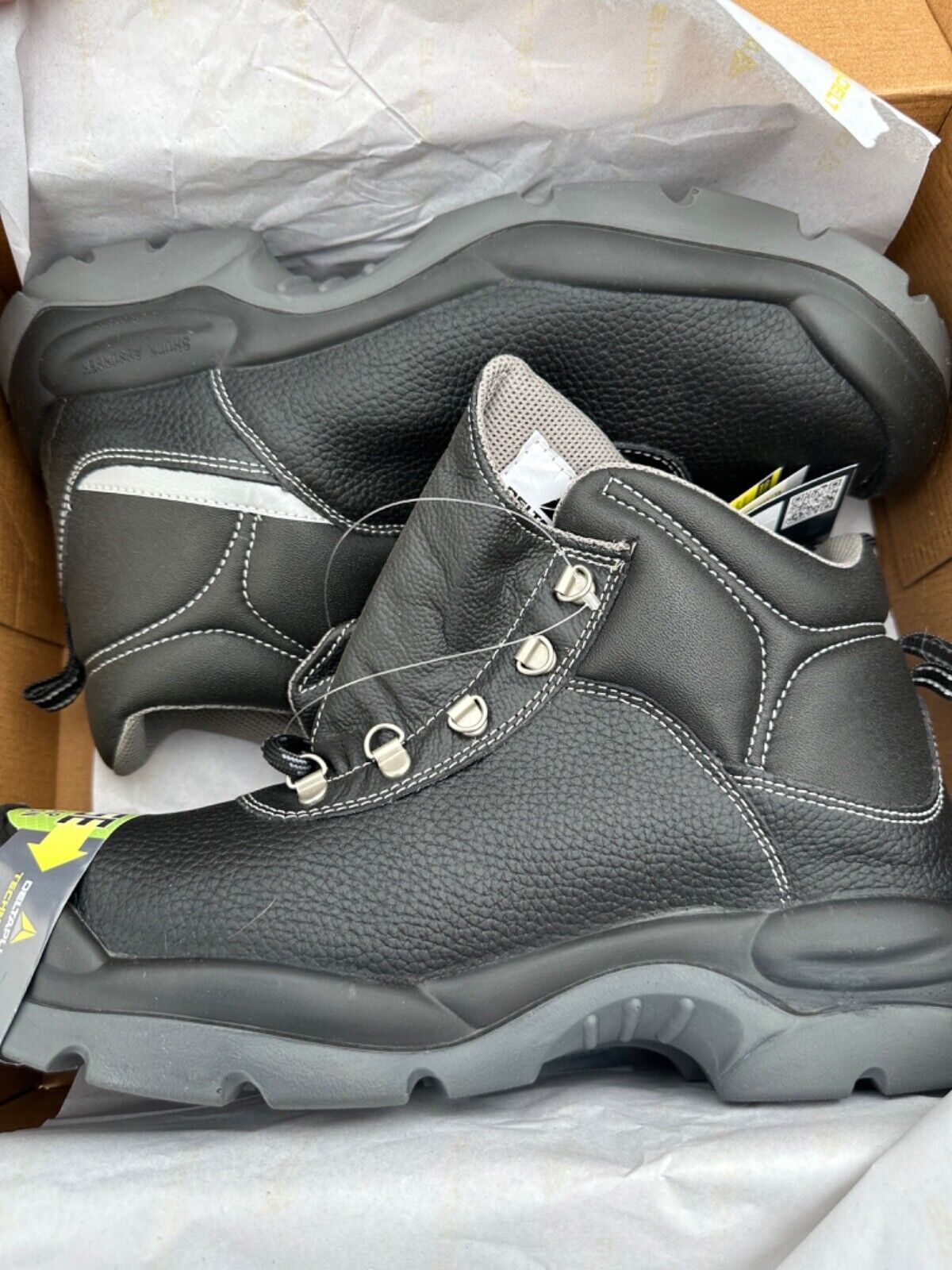 DELTAPLUS SAFETY WORK BOOT STEEL X L TOE CAP LEATHER WATER RESIST S3 SIZE UK 13