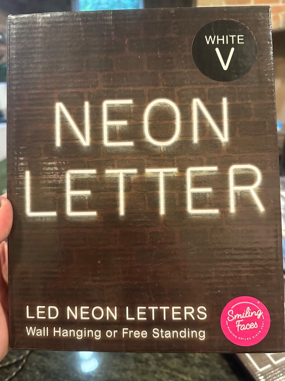 LETTER V NEON LED LIGHT CREATIVE MONOGRAM LETTERS LAMP HOME DECOR PART SIGN USB