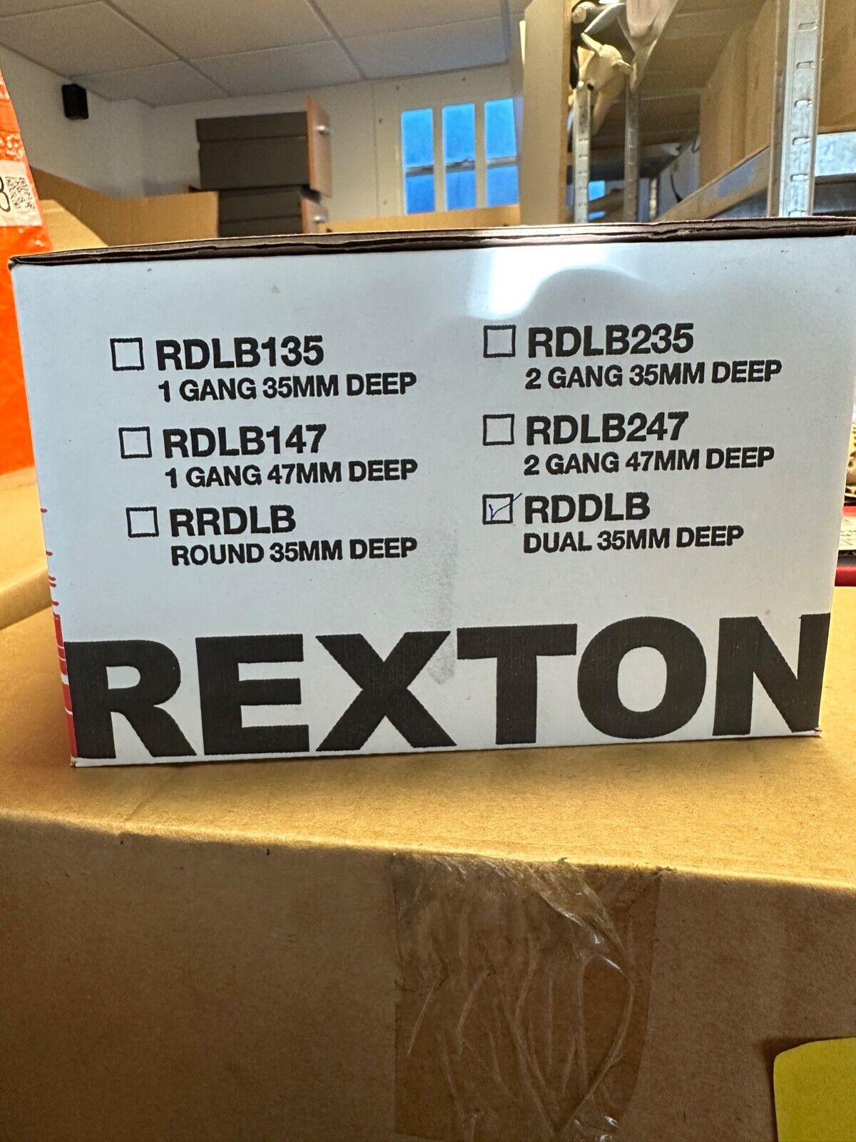REXTON 2 GANG DRY LINING BOXES X 10 ADJUSTABLE LUGS FOR PLASTERBOARD WALLS