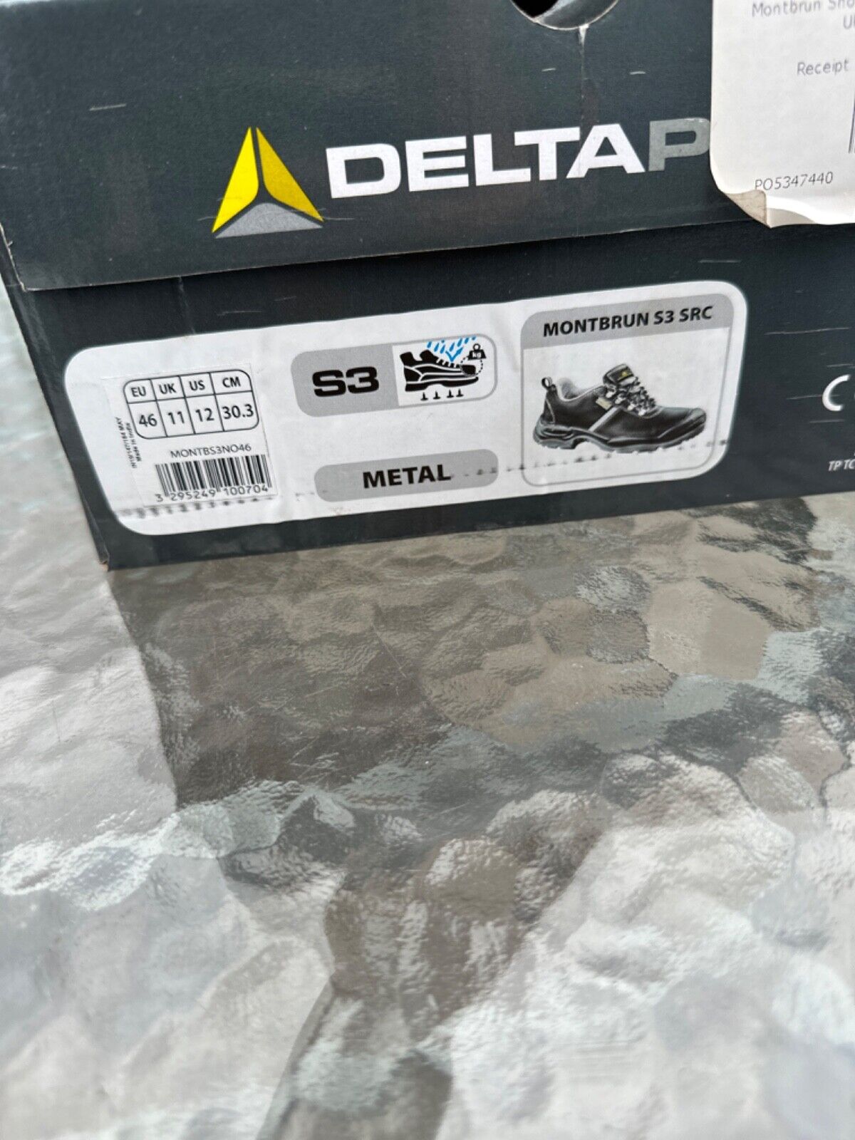 DELTAPLUS SAFETY WORK BOOT STEEL TOE CAP LEATHER WATER RESIST S3 SIZE UK 11