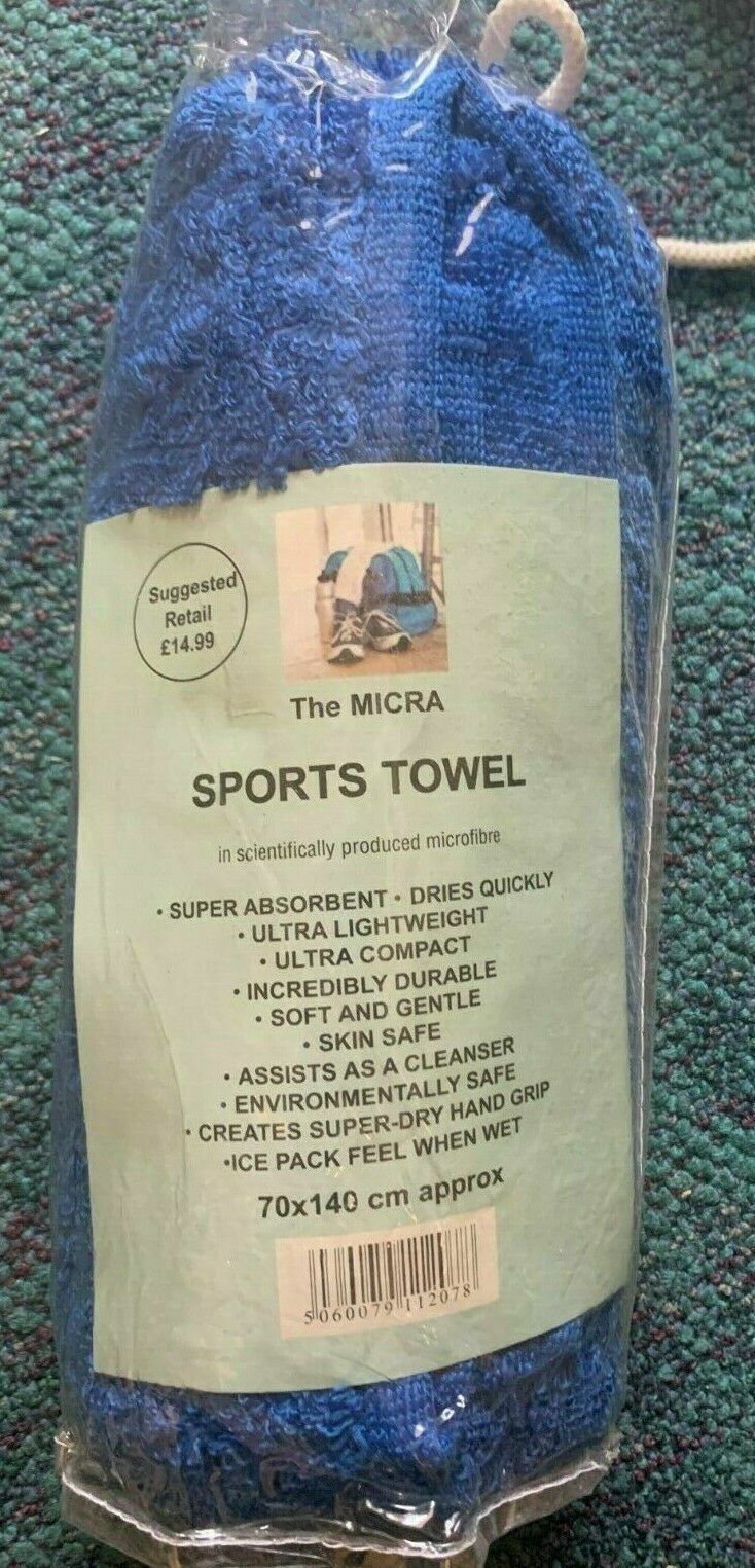 2 X ULTRA LIGHTWEIGHT MICROFIBRE SPORTS TOWEL PERFECT FOR DOGS