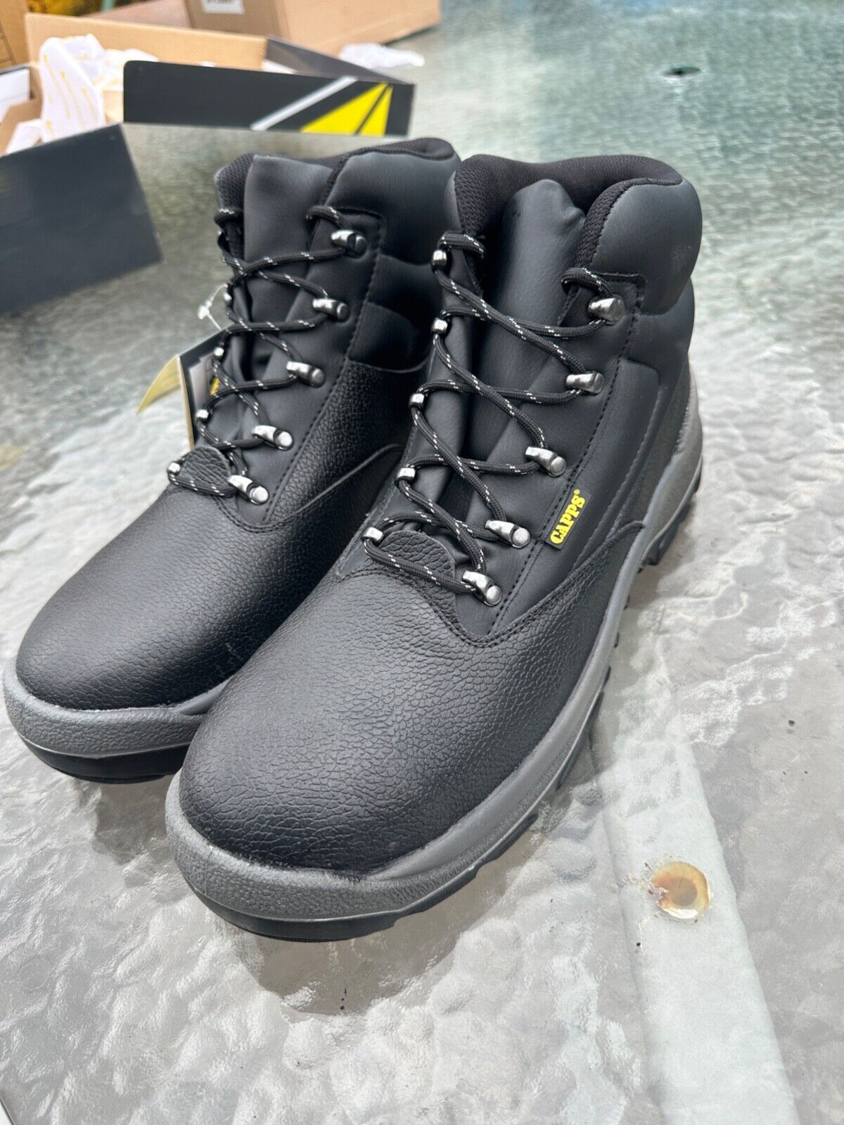 DELTAPLUS SAFETY WORK BOOT STEEL TOE CAP LEATHER WATER RESIST S3 SIZE UK 13