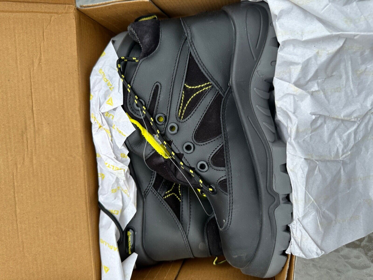DELTAPLUS SAFETY WORK BOOT COMPOSITE TOE CAP LEATHER WATER RESIST S3 SIZE UK 7