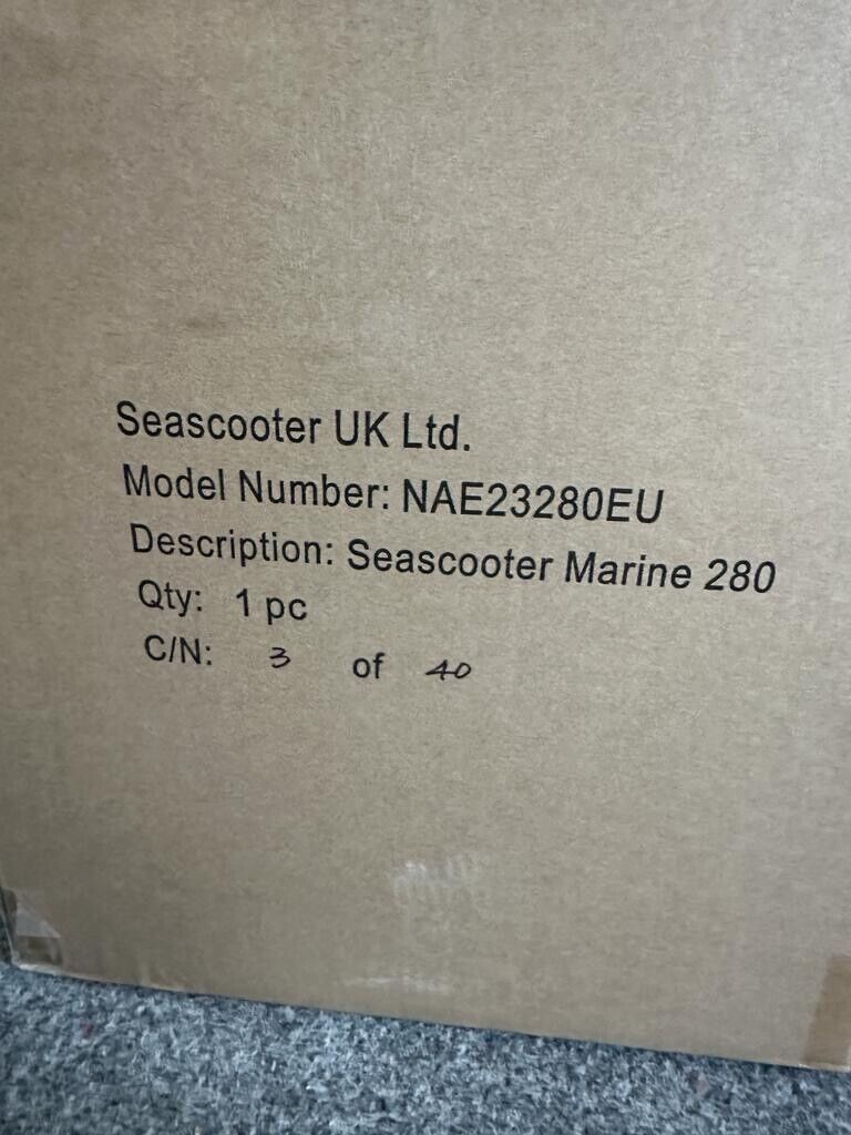 BNIB NAUTICA MARINE 280 SEASCOOTER UNDERWATER PROPULSION NAE23280EU RRP £650