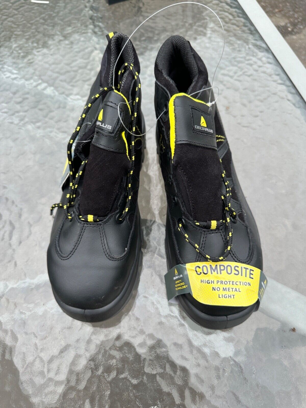 DELTAPLUS SAFETY WORK BOOT COMPOSITE TOE CAP LEATHER WATER RESIST S3 SIZE UK 7