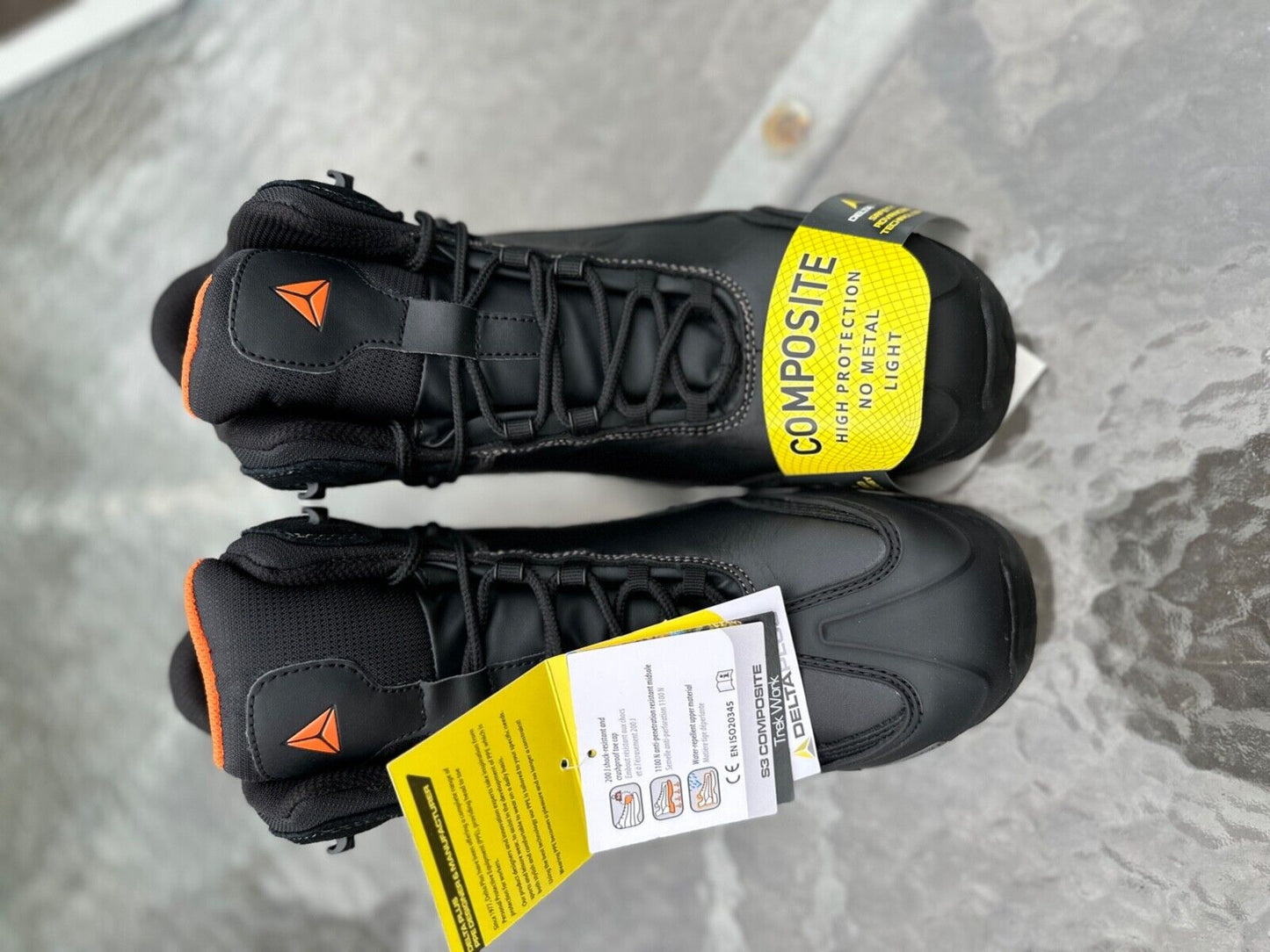 DELTAPLUS SAFETY WORK BOOT COMPOSITE TOE CAP LEATHER WATER RESIST S3 SIZE UK 9