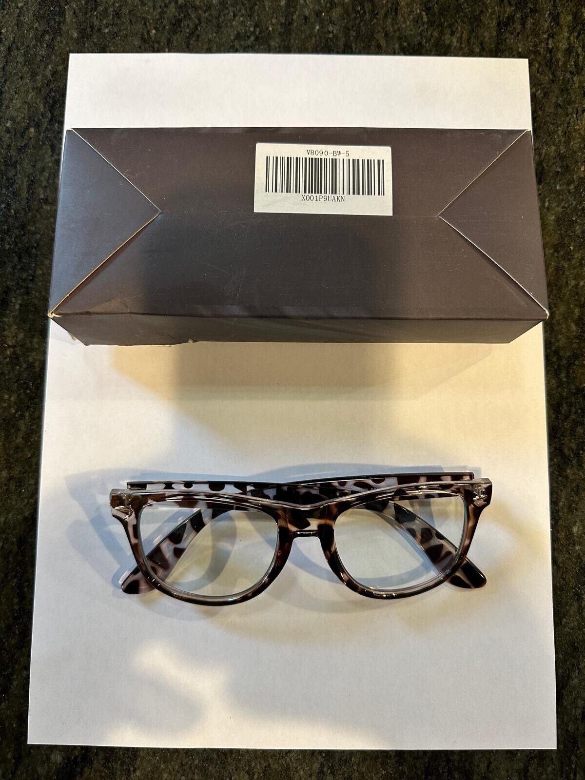 DESIGNED BY SOKACH IN ITALY ANTI GLARE PATTERNED SQUARE THICK FRAME GLASSES