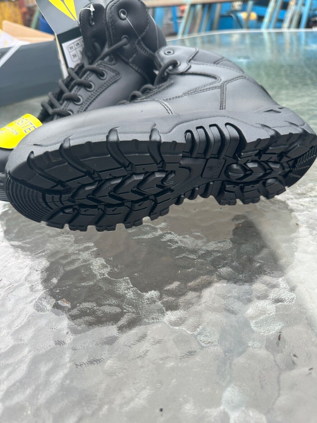 DELTAPLUS SAFETY WORK BOOTS COMPOSITE TOE CAP LEATHER WATER RESISTANT SIZE UK 3