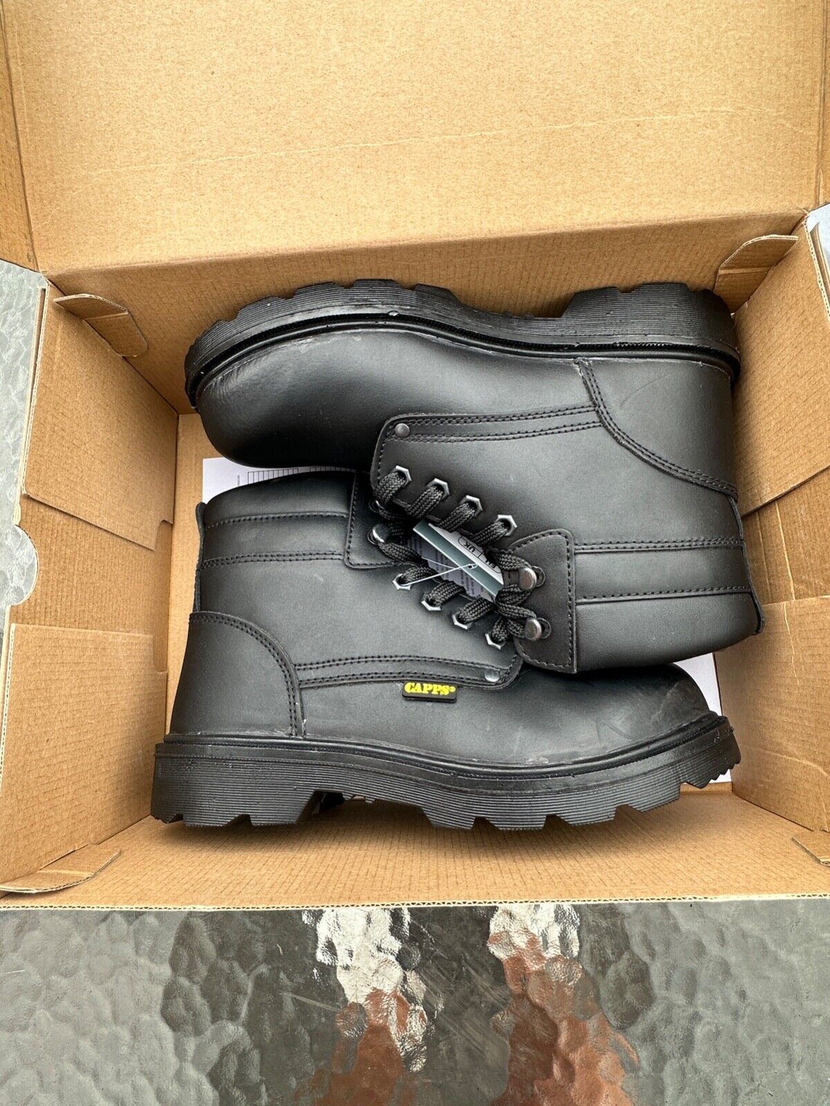 DELTAPLUS SAFETY WORK BOOT COMPOSITE TOE CAP LEATHER WATER RESIST S3 SIZE UK 6