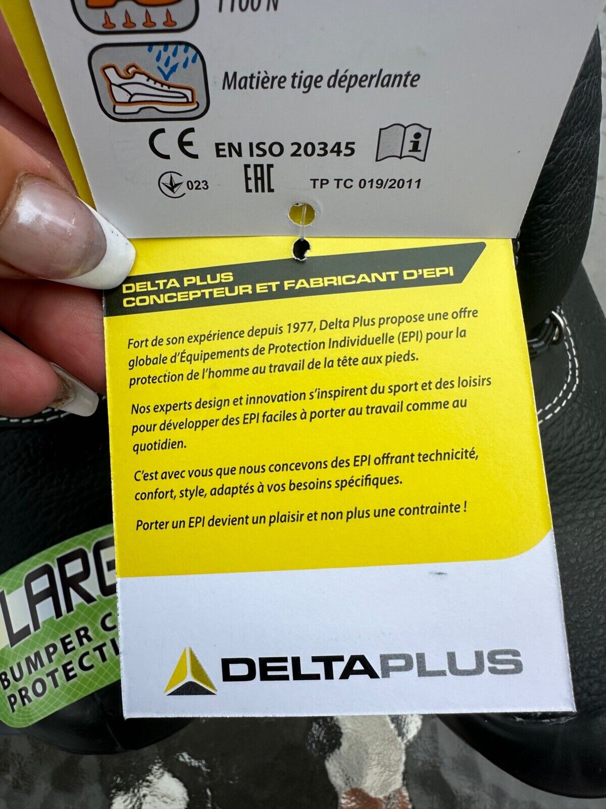 DELTAPLUS SAFETY WORK BOOT XL STEEL TOE CAP LEATHER WATER RESIST S3 SIZE UK 13