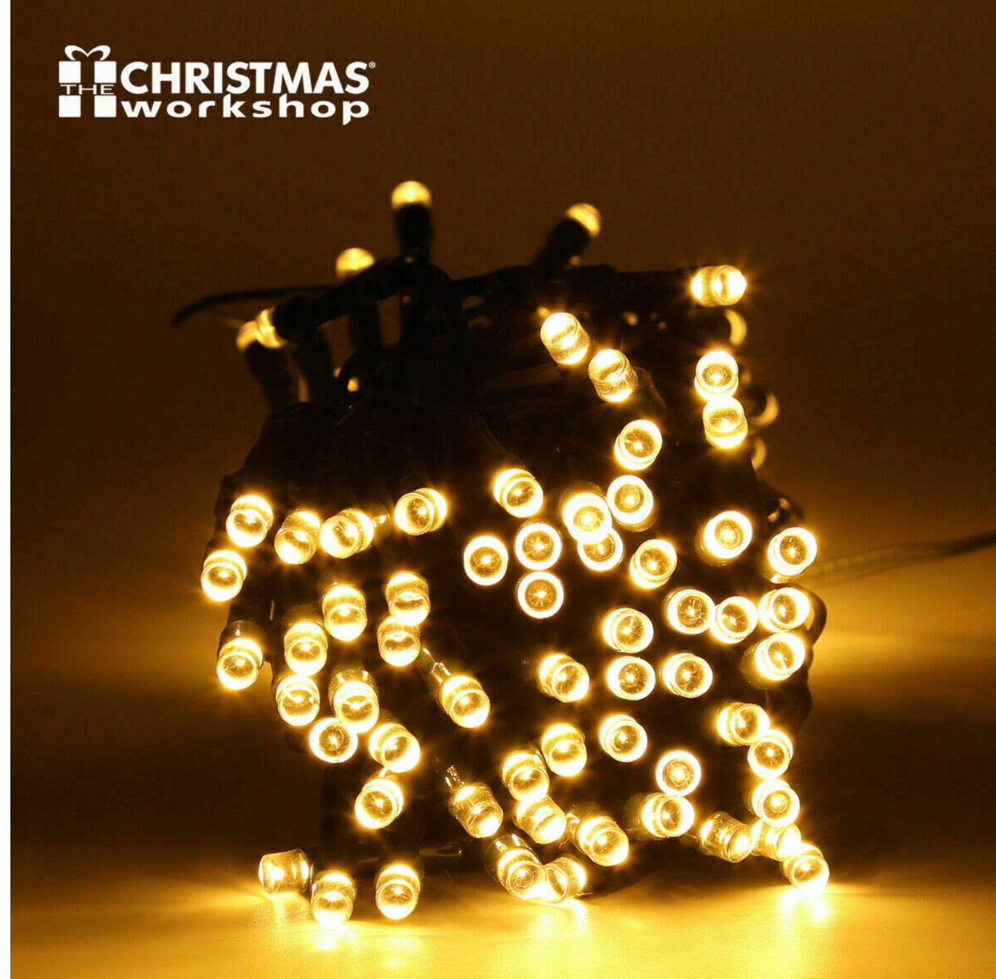 THE CHRISTMAS WORKSHOP LED WARM CHASER LIGHTS 200 IN/OUT STRING LIGHTS 8 MODES