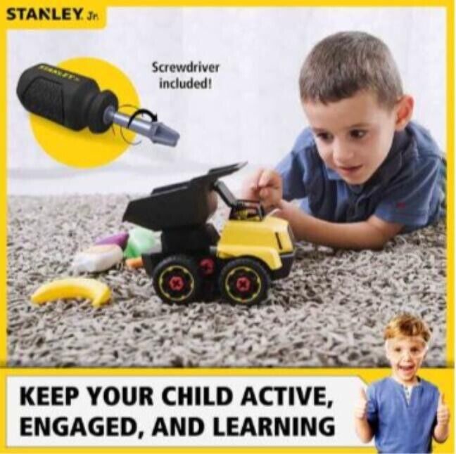 STANLEY JR TRUCK TAKE APART DUMPER TRUCK KIDS TOY BRAND NEW