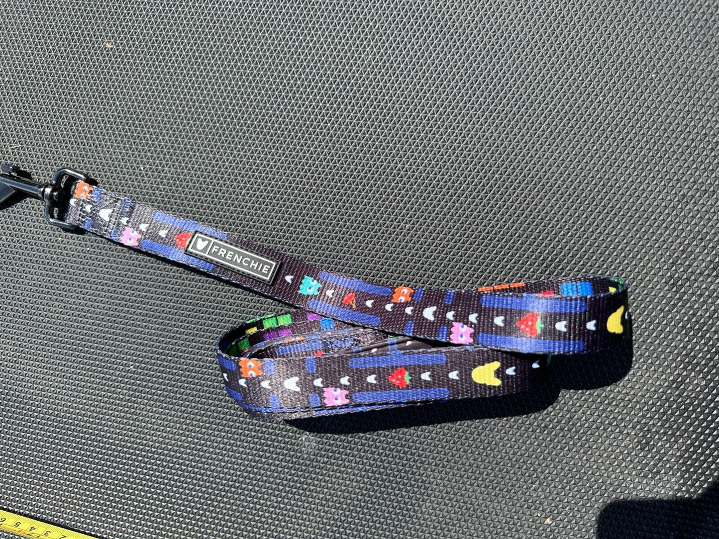 FRENCHIE DOG WALKING LEAD LEASH PAC - MAN PATTERN BLUE 1.4M LONG BRAND NEW