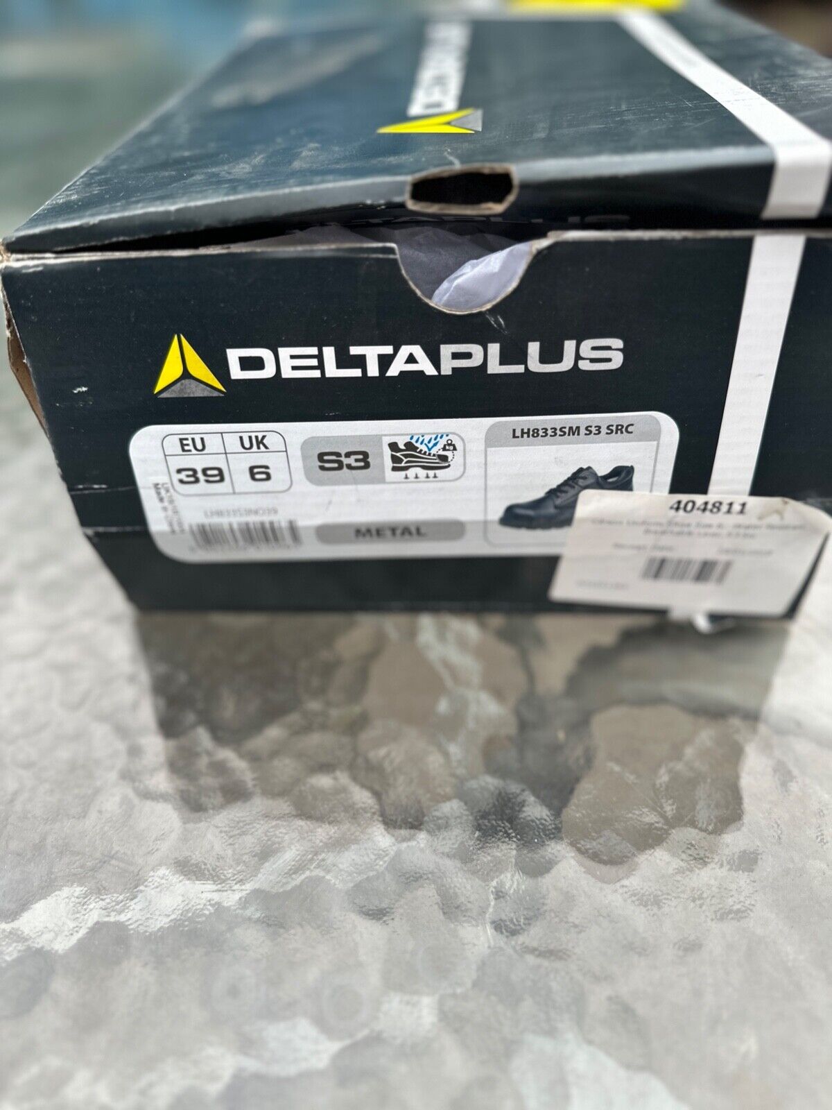 DELTAPLUS SAFETY WORK BOOT STEEL TOE CAP LEATHER WATER RESIST S3 SIZE UK 6