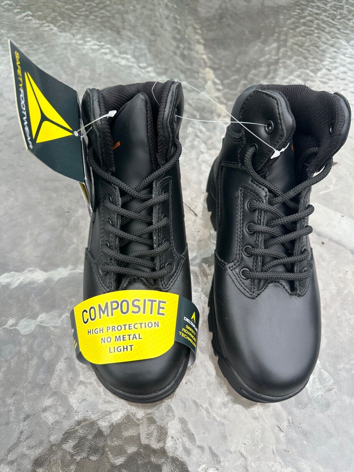 DELTAPLUS SAFETY WORK BOOTS COMPOSITE TOE CAP LEATHER WATER RESISTANT SIZE UK 3