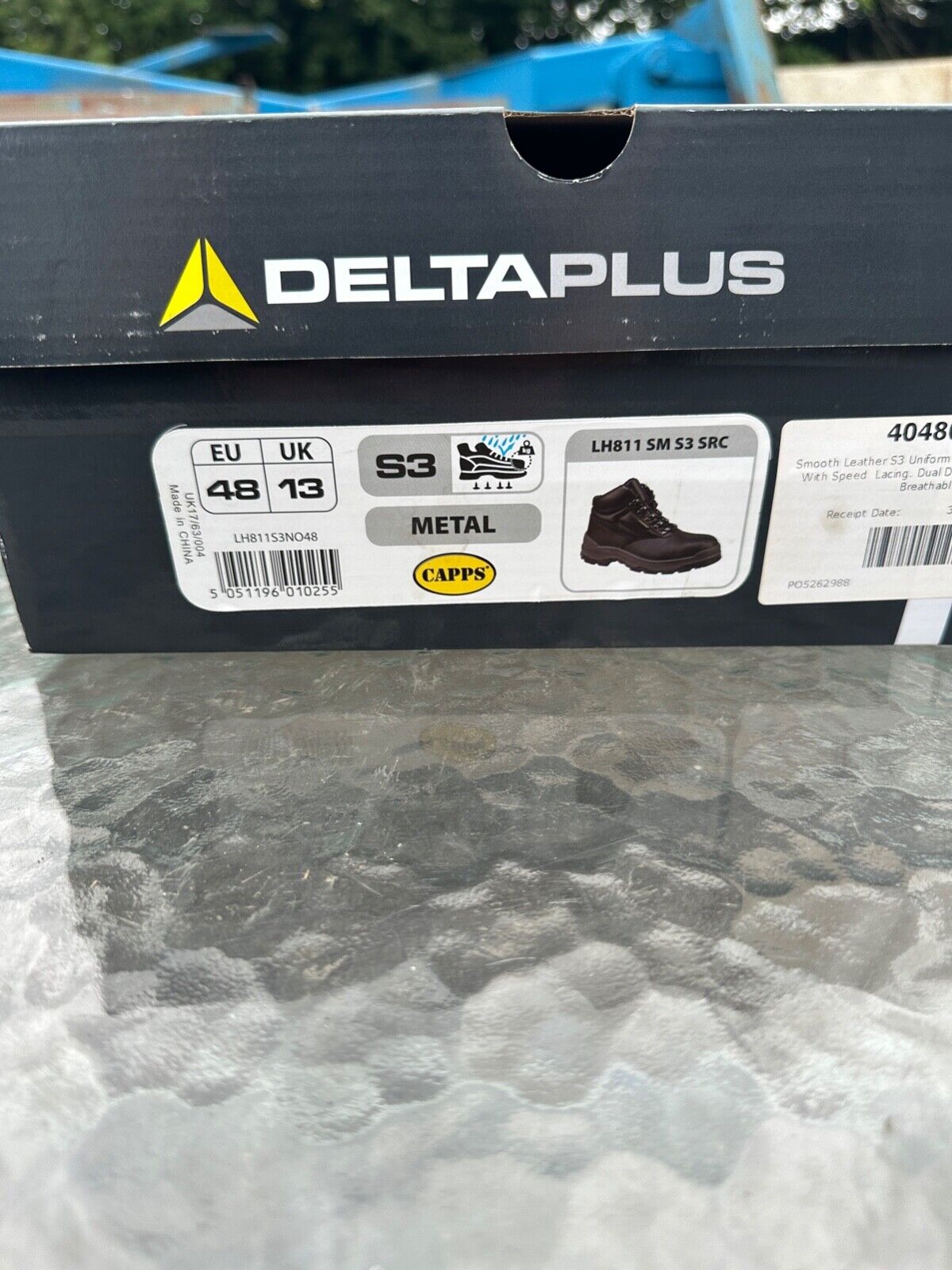 DELTAPLUS SAFETY WORK BOOT STEEL TOE CAP LEATHER WATER RESIST S3 SIZE UK 13