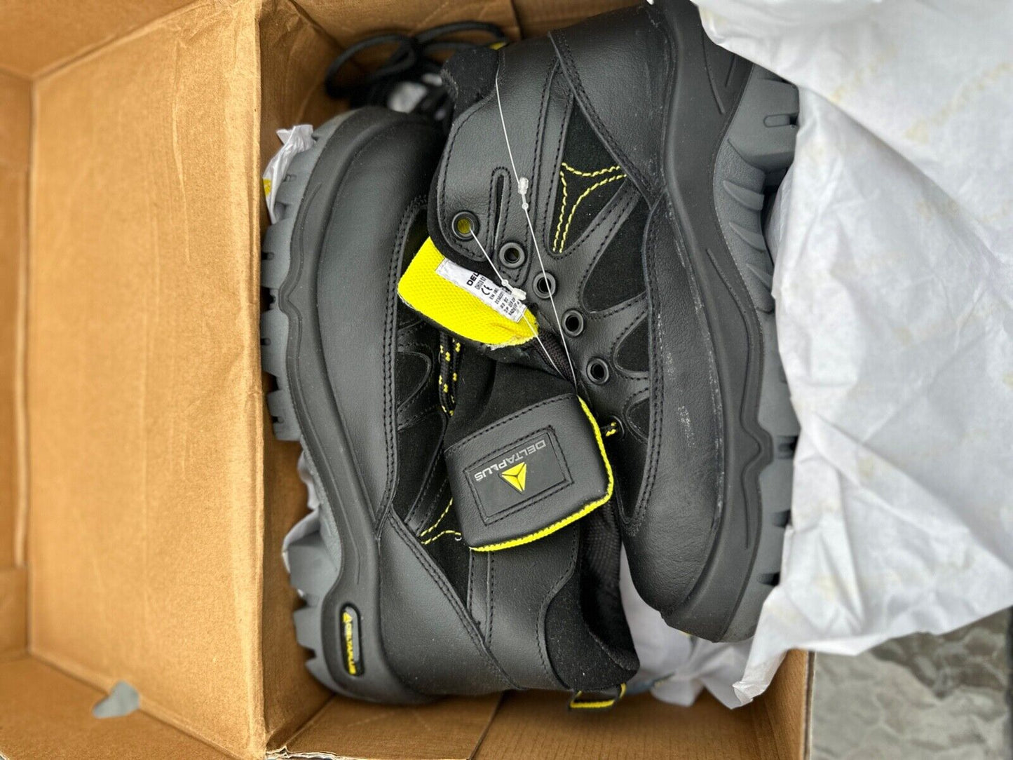 DELTAPLUS SAFETY WORK BOOT COMPOSITE TOE CAP LEATHER WATER RESIST S3 SIZE UK 5