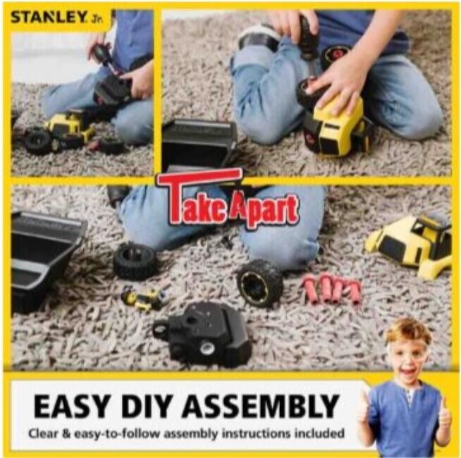 STANLEY JR TRUCK TAKE APART DUMPER TRUCK KIDS TOY BRAND NEW