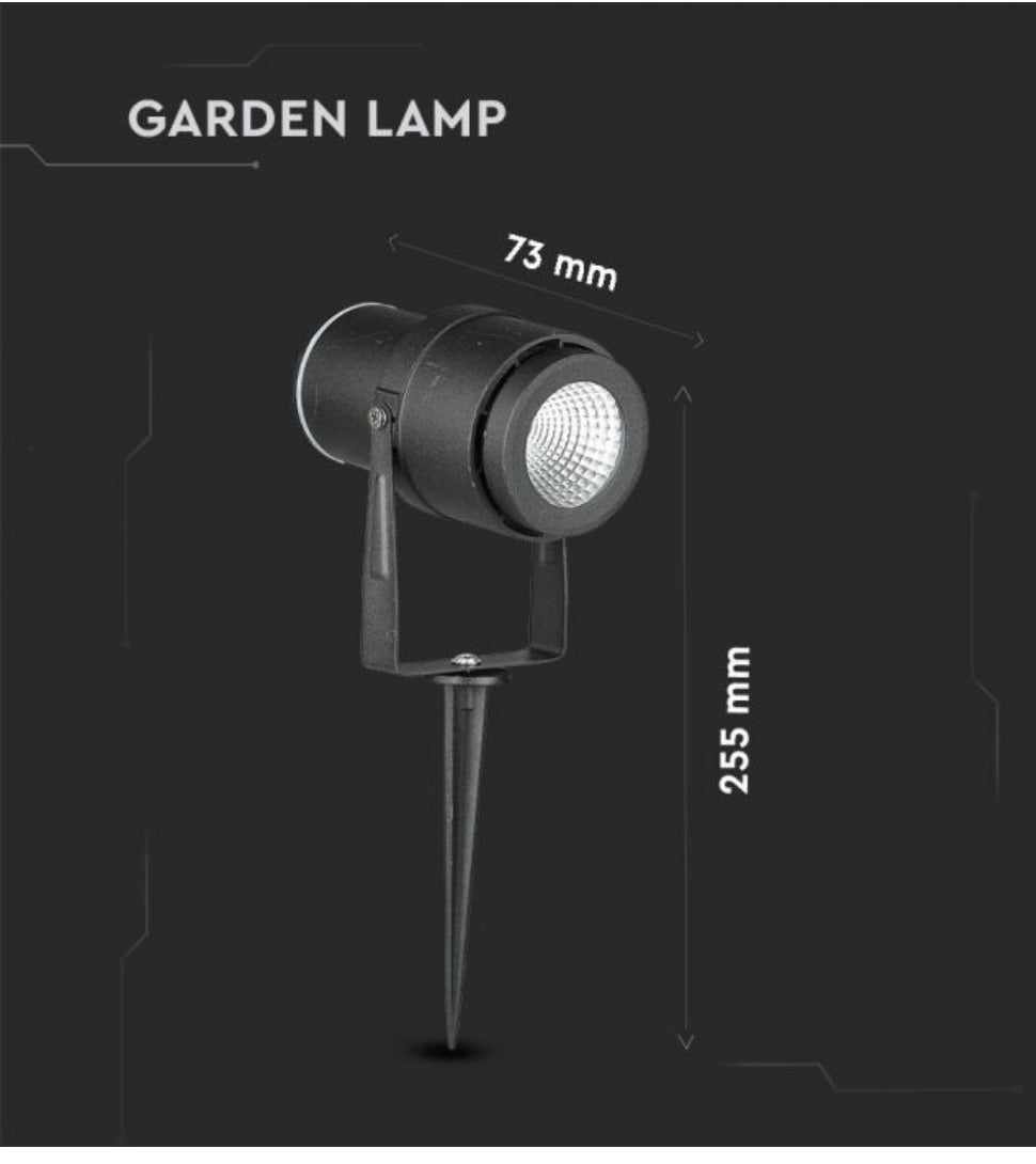 V-TAC 12W LED GARDEN SPIKE OUTDOOR LIGHT LAMP WATERPROOF IP65 4000K 720 LUMENS