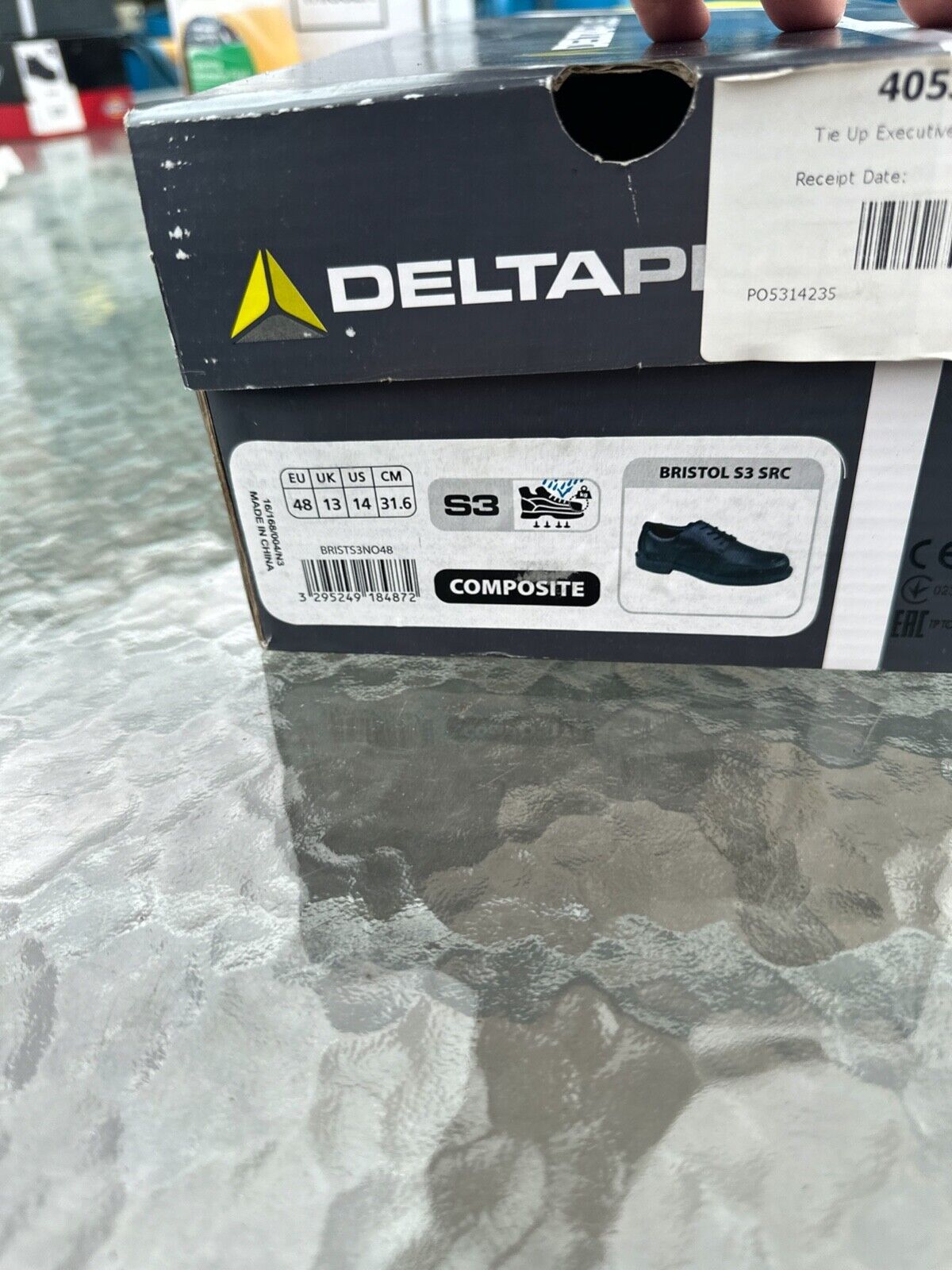 DELTAPLUS SAFETY WORK BOOT COMPOSITE TOE CAP LEATHER WATER RESIST S3 SIZE UK 13