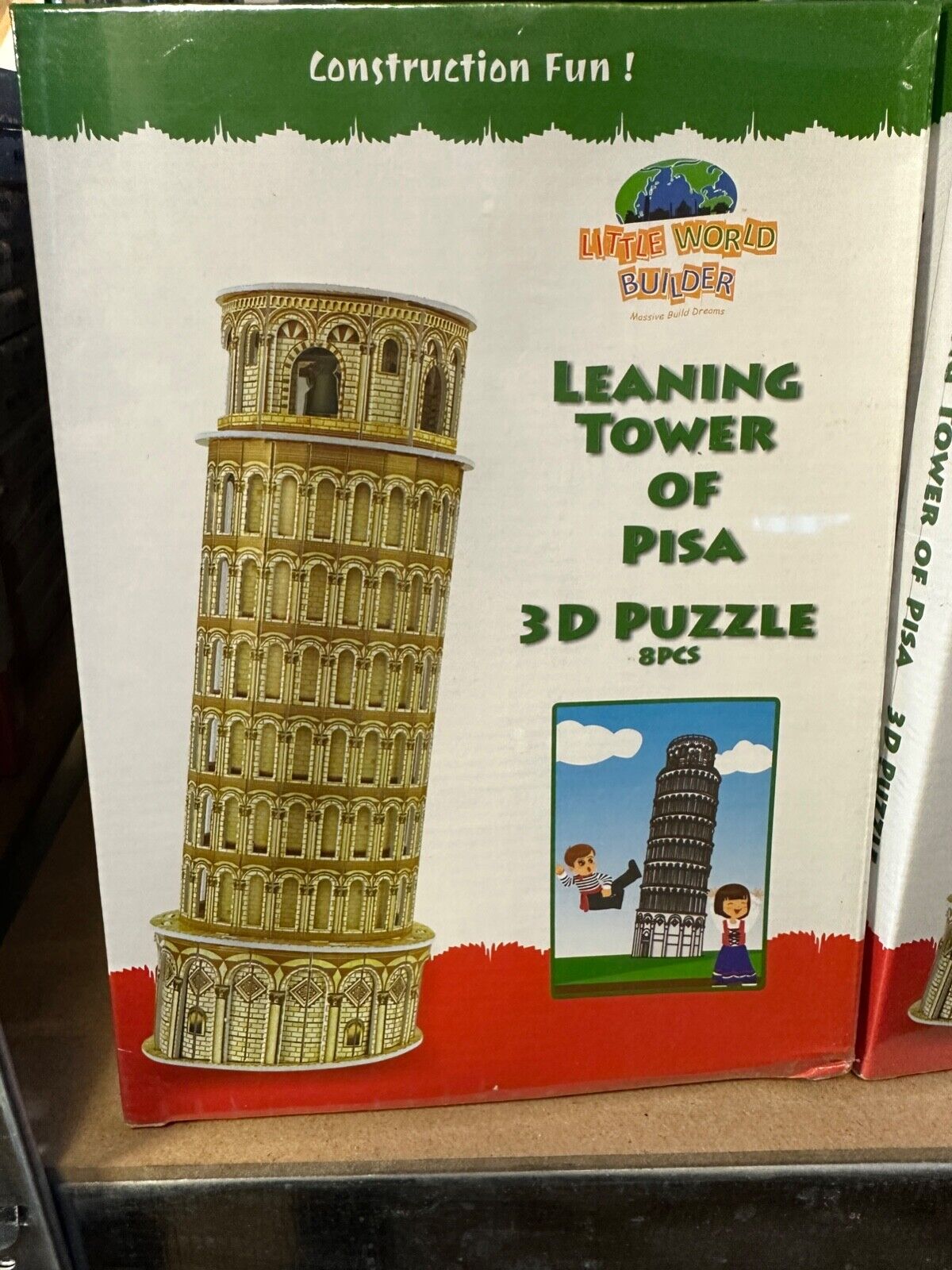 LEANING TOWER OF PISA 3D LITTLE WORLD BUILDERS 14PC PUZZLE 5+