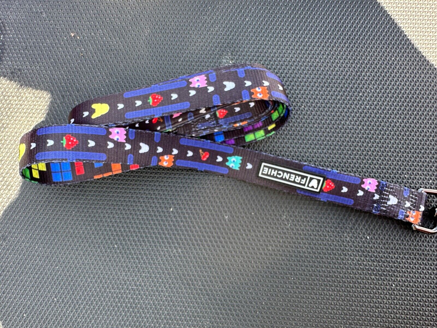 FRENCHIE DOG WALKING LEAD LEASH PAC - MAN PATTERN BLUE 1.4M LONG BRAND NEW