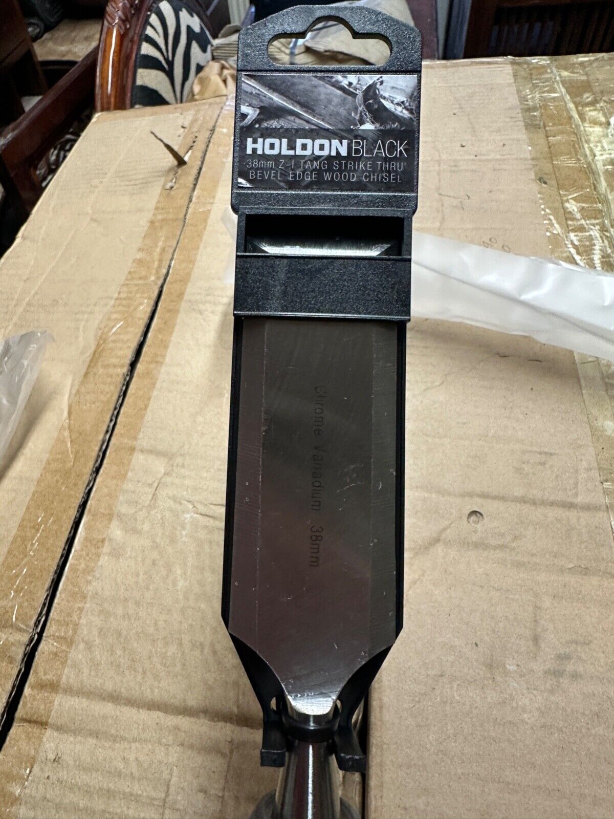 4 X WOOD CHISEL SET HOLDEN BLACK THRU'TANG 38MM TOOL JOINERY CARPENTRY BRAND NEW