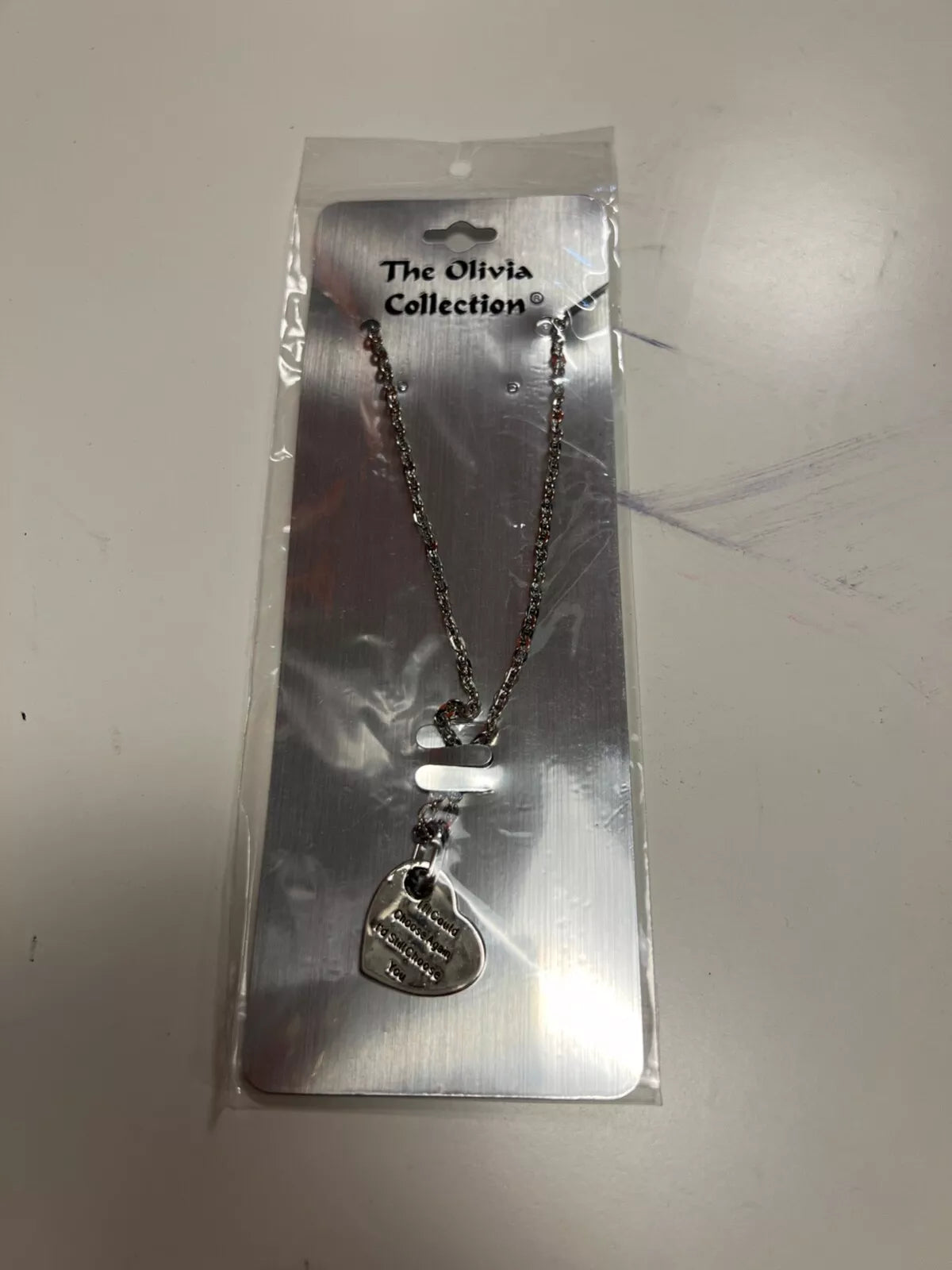 CHOOSE YOU LOVE HEART NECKLACE SHORT CHAIN DRESS JEWELLERY