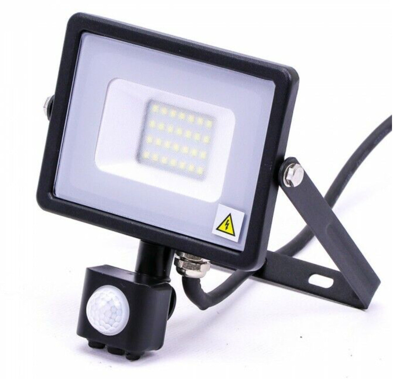 V-TAC 20W SMD PIR SENSOR FLOODLIGHT COLOR CODE:3000K BLACK 1600LM BRIGHTNESS