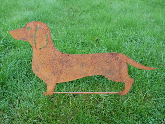 Rusty Sausage Dog Stake