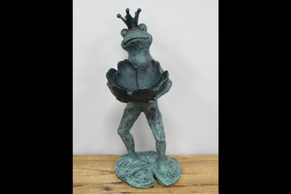 Standing Frog Bird Feeder