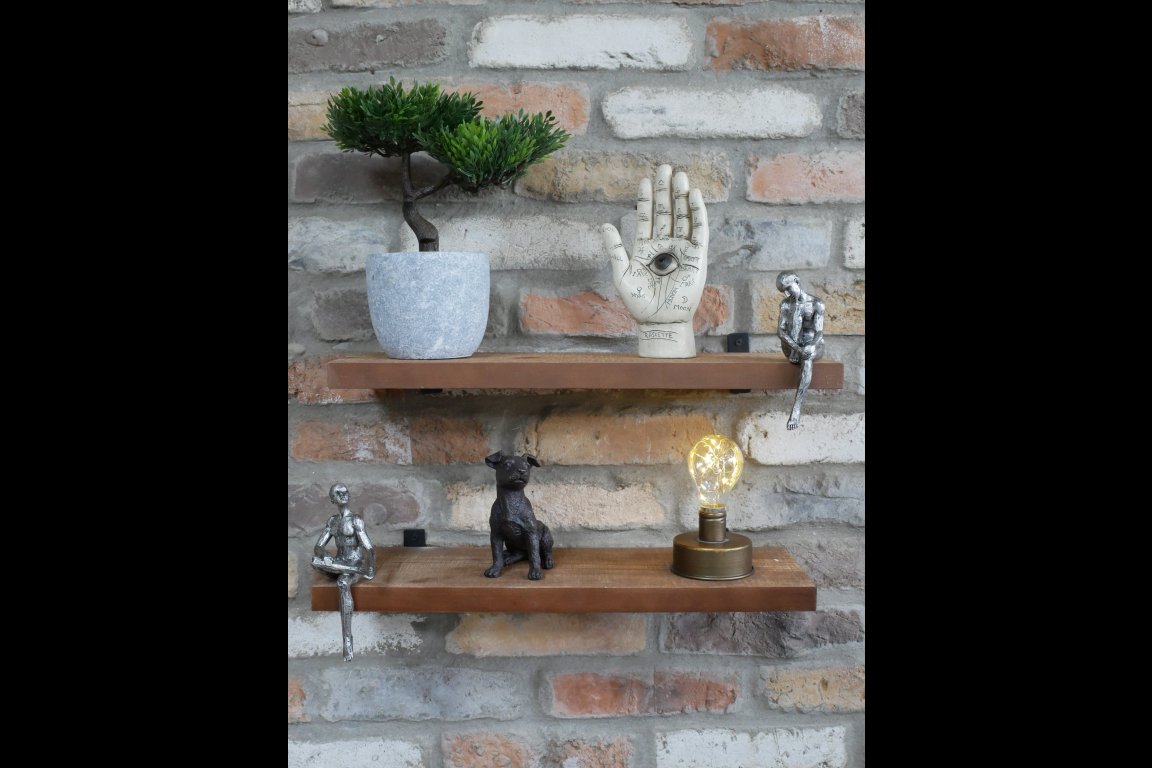 Set Of 2 Shelves with Shelf Sitter