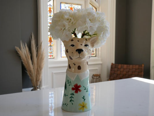 Leopard Vase