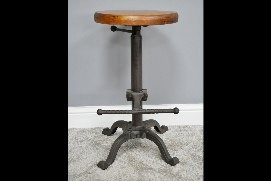 Stool With Wooden Top