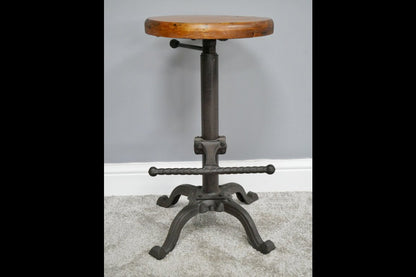 Stool With Wooden Top
