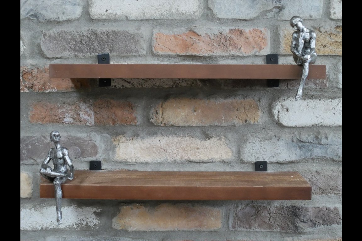 Set Of 2 Shelves with Shelf Sitter