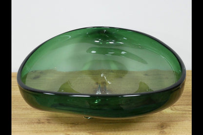 Large Green Glass Bowl