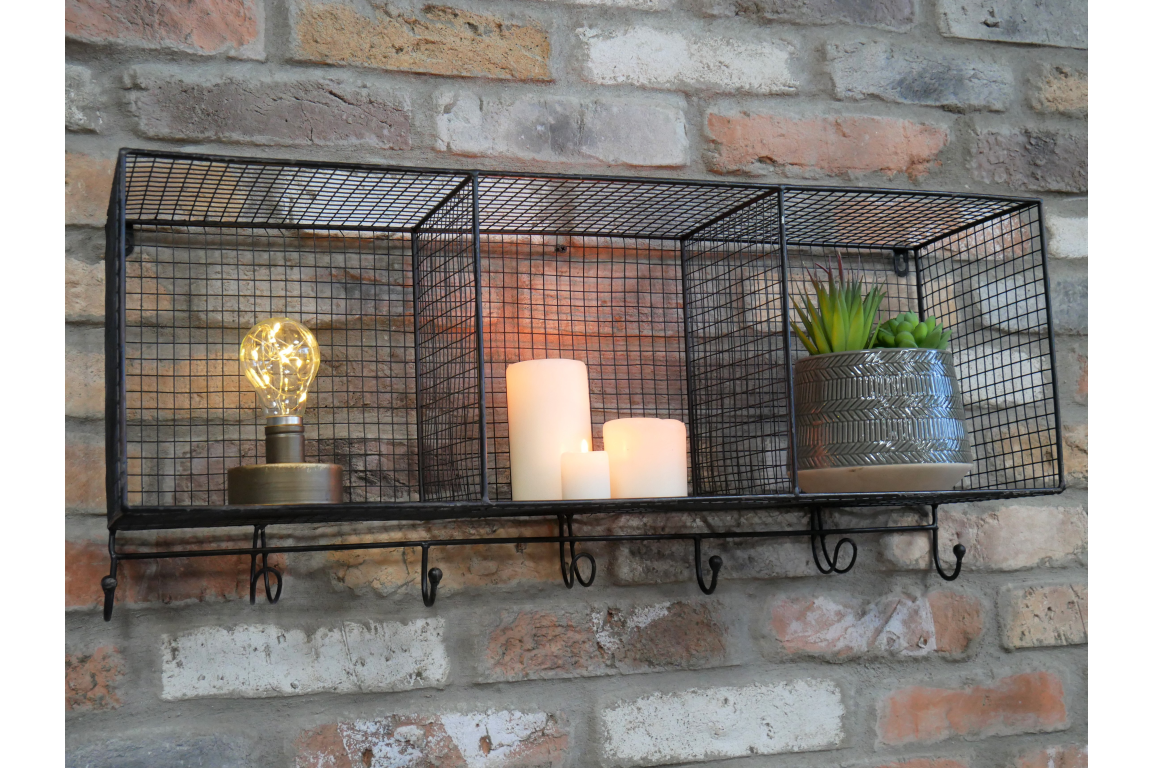 Shelf Unit With Hooks