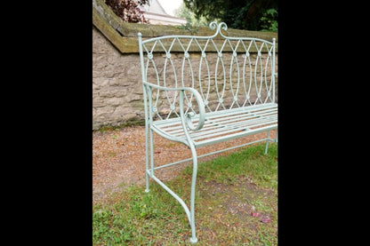 Pistachio Button Bench