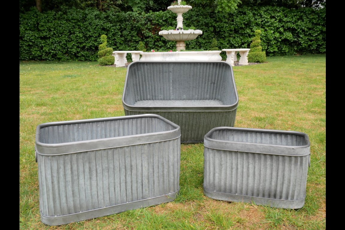 Set Of 3 Rectangle Tubs