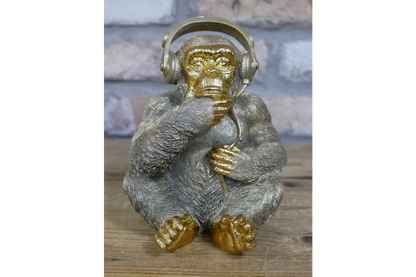 Monkey With Headphones