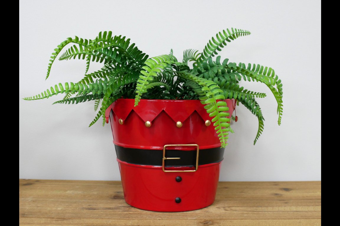 Set Of Two Santa Planters