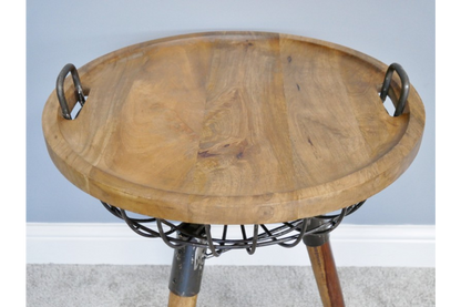 Basket Side Table