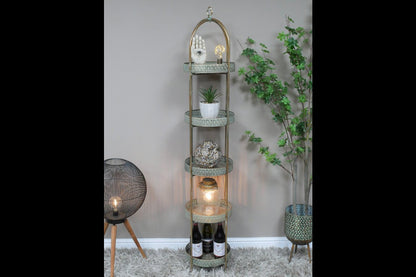 Moroccan Style 5 Tier Shelves