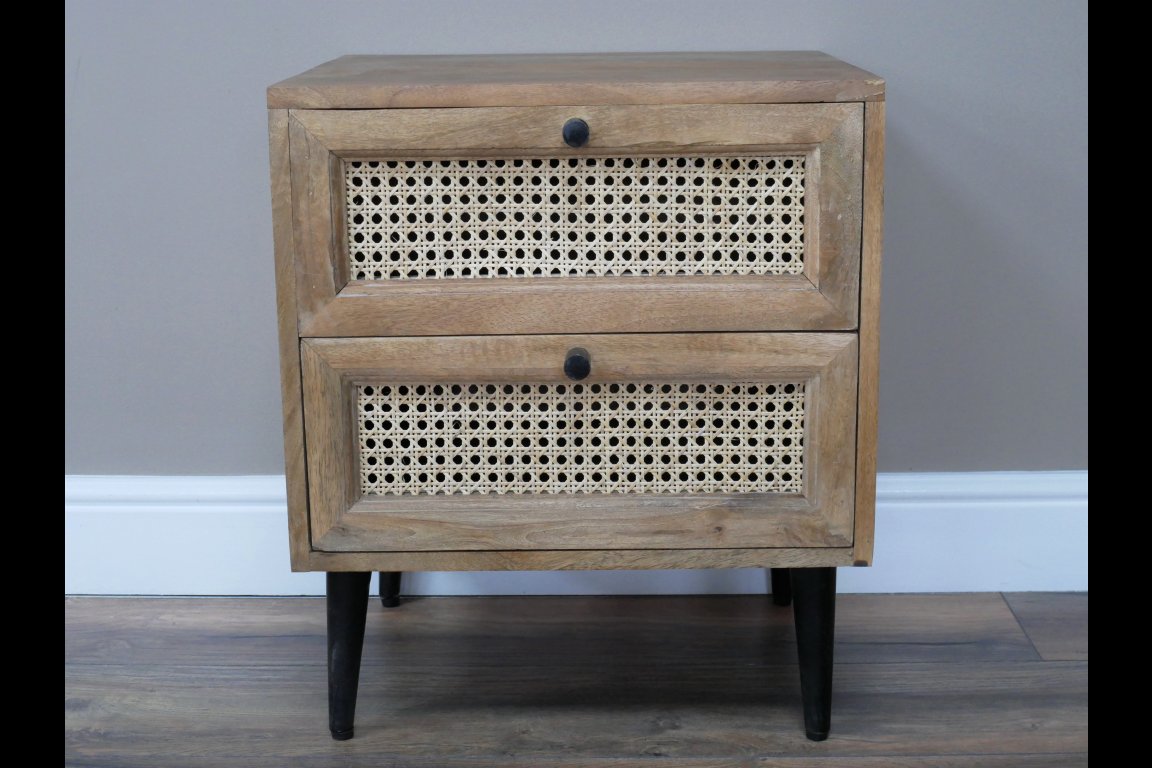 Rattan Bedside Cabinet
