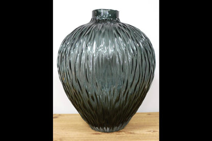 Black Glass Vase