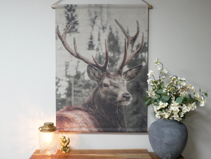 Canvas Wall Art - Stag Head