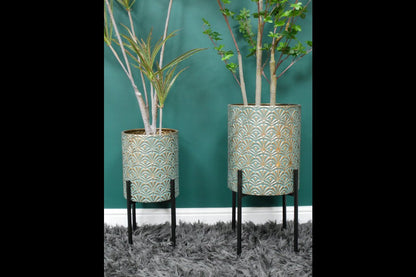 Moroccan Style Set Of 2 Planters