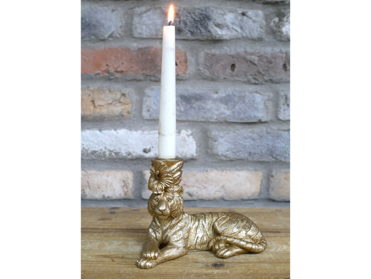 Laying Tiger Candle Holder